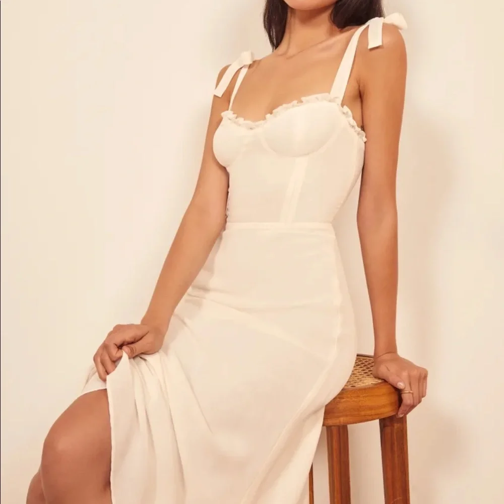 Reformation Nikita Dress Ivory - Picture 2 of 7